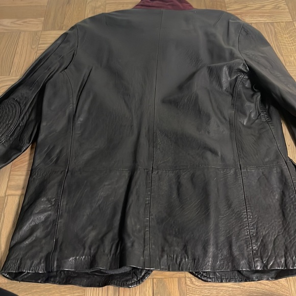 David Bitton leather military style jacket size medium vintage - Picture 7 of 9